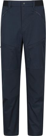 Mountain Warehouse Jungle Mens Trekking Trousers - Water-Resistant Bottoms, UV Protect & Elastic Waistband Pants - Spring Summer, Outdoors & Trekking Navy (Trekking Shor