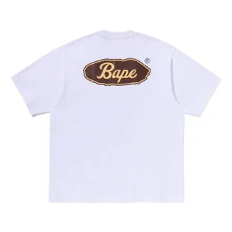 A Bathing Ape Skateboard BAPE Logo Relaxed Fit T-Shirt White 0ZXTEM331101QWHX