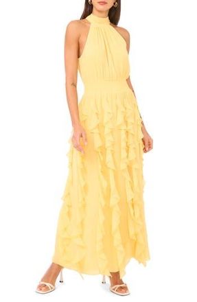1.State Flounce Cascading Maxi Dress in Snapdragon at Nordstrom Rack, Size Medium