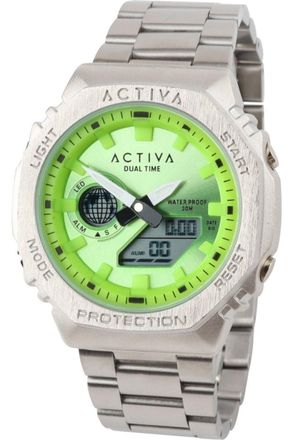 Invicta Activa x Invicta Digital ACWM423-005 Heren Horloge - Quartz Uurwerk - met groene Wijzerplaat - 45mm
