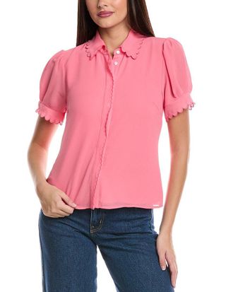 CeCe by Cynthia Steffe Scallop Top