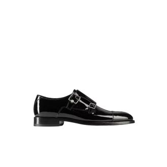 Jimmy Choo London Business Shoes, male, Black, Size: 9 US Finnion Monkstrap