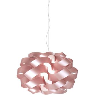 Linea Zero Sospensione Moderna 1 Luce Cloud D40 In Polilux Rosa Metallico Made In Italy