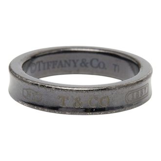 Tiffany & Co. Black Titanium Band Ring (Pre-Owned)