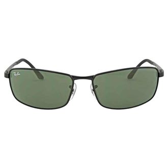 Ray-Ban Green Classic Rectangular Mens Sunglasses RB3498 002/71 61