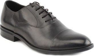 Gordon Rush Douglas Cap Toe Oxford in Black Leather at Nordstrom Rack, Size 10.5