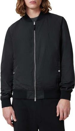 AllSaints Bassett Reversible Bomber Jacket in Black/Khaki at Nordstrom Rack, Size Small