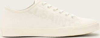 AllSaints Cotton Biggy Low Top Canvas Trainers, Size: UK 12/US 13/EU 46
