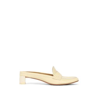Maison Margiela Heeled Mules - Dames - Muiltjes - Beige - 38 EU - Leer - Schoenen