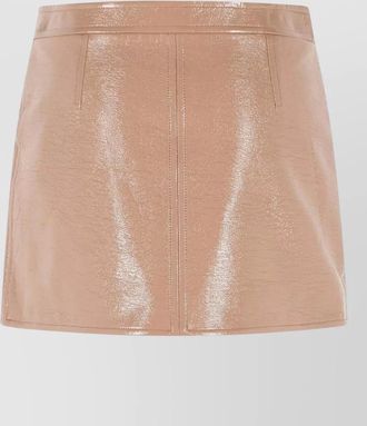 Courr&egrave;ges vinyl mini skirt