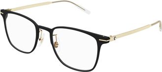 Montblanc Stijlvolle Brillen - Heren - Brillen - Zwart - 52 MM - Accessoires