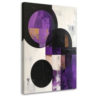 Feeby Impresi&oacute;n De Imagen, Abstracci&oacute;n Moderna Textura Violeta, 80x120