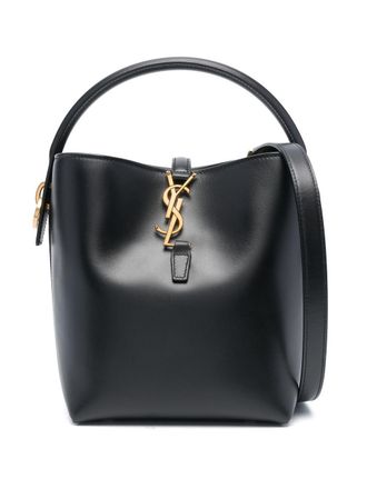 Saint Laurent Le 37 kleine schoudertas - Zwart