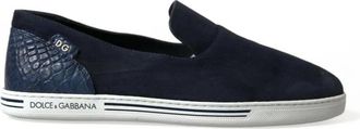 Dolce & Gabbana Loafers - Heren - Loafers - Blauw - 39 EU - Leer - Schoenen