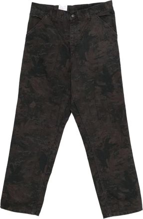Carhartt Work in Progress camouflage-pattern trousers - men - Organic Cotton - 30/32 - Black