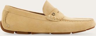 Ferragamo Men Penny driver loafer Beige Size 10.5