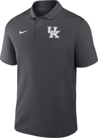Nike Kentucky Primetime Victory Primary Logo Nike Mens Dri-FIT College Polo in Grey | 035806FNKY-KJH