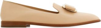 Ferragamo New Vara loafers - women - Goat Skin/Lambskin - 7.5C - Neutrals