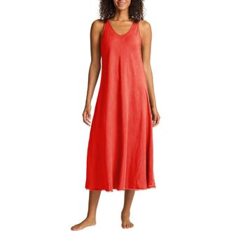 Tommy Bahama St. Lucia Cover-Up Midi Dress in Citrus Coral at Nordstrom, Size X-Small