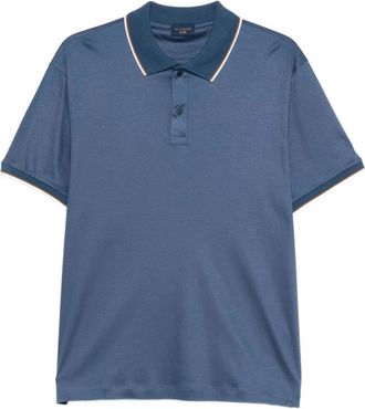 Paul & Shark Katoen Lyocell Poloshirt - Heren - Polos - Blauw - 4XL - Katoen - Tops