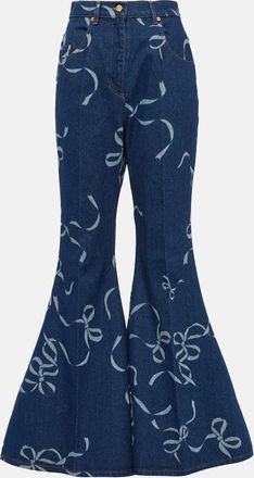 Nina Ricci Printed flared jeans