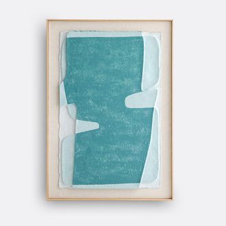 AM.PM Handgeschilderd reli&euml;fschilderij op rijstpapier, CALDERA