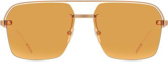 Ermenegildo Zegna EZ0213 43E Mens Sunglasses Gold Size 59