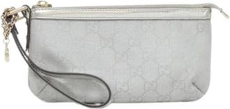 Gucci Pre-owned 191184 Handbag - Dames - Vintage Clutch - Grijs - ONE Size - Vintage