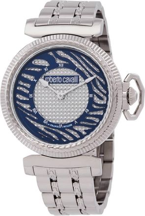 Roberto Cavalli Silver Dial Stainless Steel Ladies Watch RV1L056M0046