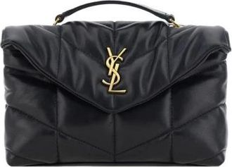 Saint Laurent Gewatteerde leren schoudertas - Dames - Handtassen - Zwart - ONE Size - Tassen