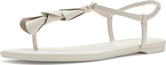 Kate Spade New York Lily Thong Sandals Womens Sandals Cream : 10.5 M, Leather