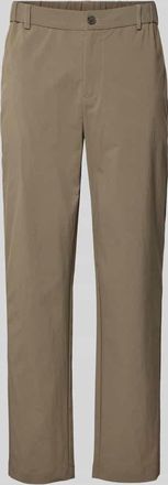 Selected Regular Fit Anzughose mit G&uuml;rtelschlaufen Modell HALLS in Oliv, Gr&ouml;&szlig;e 46