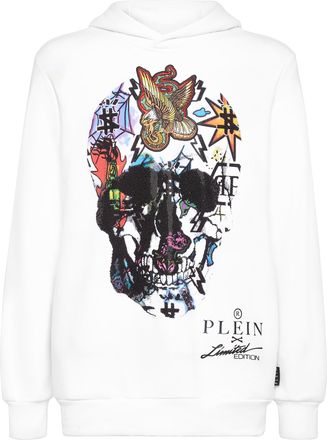 Philipp Plein Hoodie sweatshirt Tattoo Skull strass