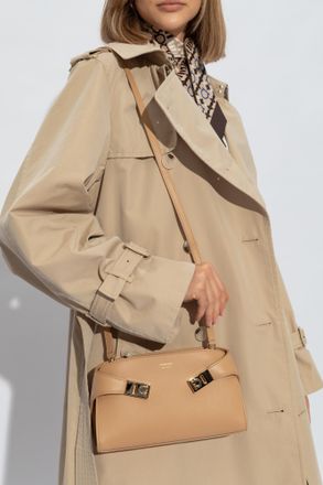 Ferragamo Hug Shoulder Bag, Womens, Beige