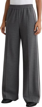 Reiss Marlow Pintuck Track Pants in Grey at Nordstrom, Size 14 Us