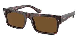 Prada PR A10SF Asian Fit Polarized 17N01D Mens Sunglasses Tortoiseshell Size 59