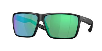 Costa RINCON II Green Mirror Polarized Glass Rectangular Mens Sunglasses 6S9121 912104 64
