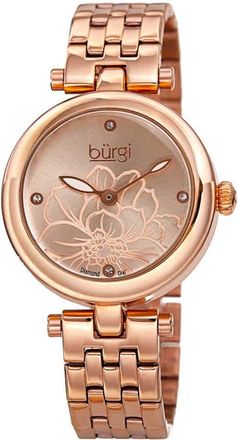 Bürgi Flower Marker Quartz Diamond Ladies Watch BUR223RG