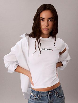 Calvin Klein Camiseta Slim Con Logo Coraz&oacute;n