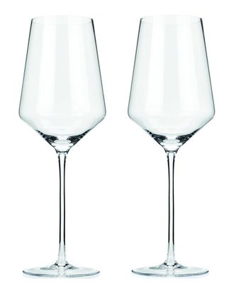 Viski Angled Crystal Bordeaux Glasses
