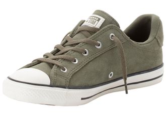 Converse Sneaker CONVERSE CHUCK TAYLOR ALL STAR DAINTY SUEDE, Damen, Gr. 37,5, utility, egret, utility, Leder, Schuhe Sneaker