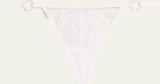 Livy Kimbaku High-Cut Embroidered Thong
