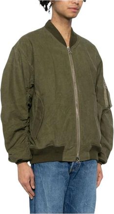 Readymade Bomber Jackets, male, Green, S, Padded Canvas Bomber Jacket