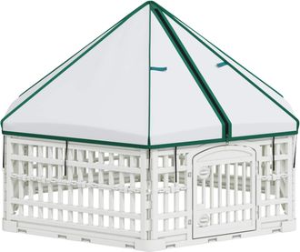 vidaXL Parque Infantil Para Perros De 6 Paneles 122 X 106,5 X 82 Cm Vidaxl