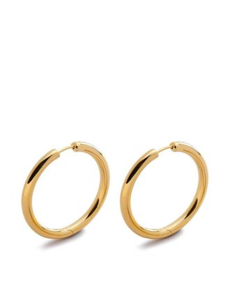 Monica Vinader Essential large hoop earrings - women - Other fibres - One Size - Gold