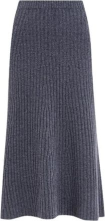 Twinset Skirts - Dames - Midirokken - Grijs - XS - Rokken
