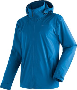 Maier Sports Regenjacke MAIER SPORTS Metor rec M, Herren, Gr. 46, blau (saphirblau), 100% Polyester, Jacken Regenjacke, Herren Jacke mit Kapuze, Windjacke wasserdi