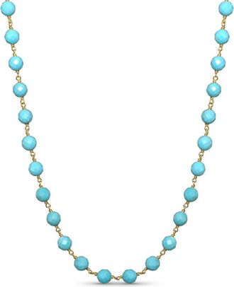 Jewelmak 14K Turquoise Necklace