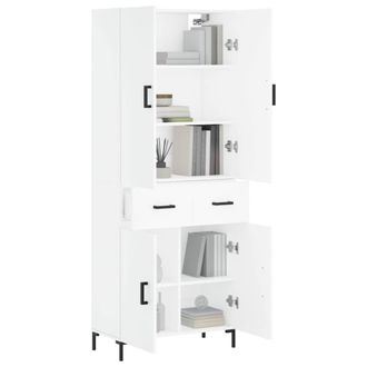 Berkfield Home Highboard White 69.5x34x180 cm Engineered Wood