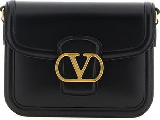 Valentino Garavani VLogo Chain Schoudertas - Dames - Schoudertassen - Zwart - ONE Size - Leer - Tassen